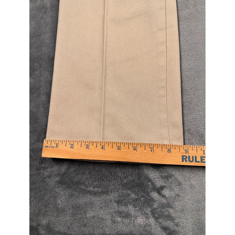 Dickies 874 Original Fit Khaki Work Pants Men 34x32 Tan Straight Leg Twill Chino - Picture 4 of 8